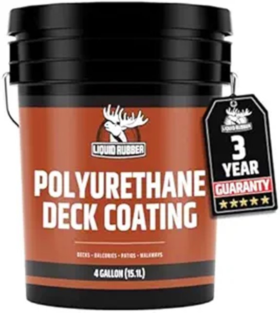 Liquid Rubber Polyurethane Deck Coating – 4 Gallons