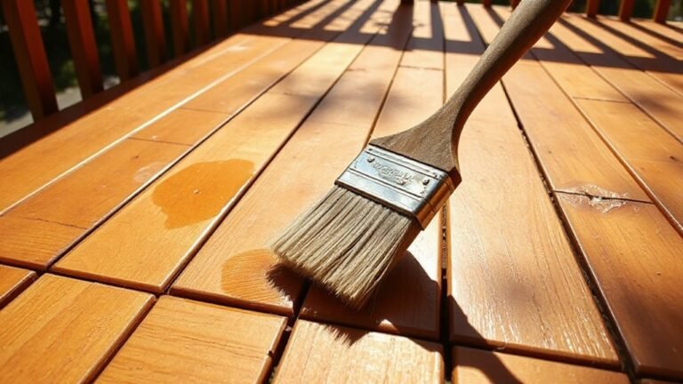 apply stain using brush