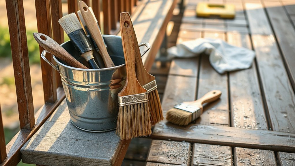 clean stain brushes thoroughly