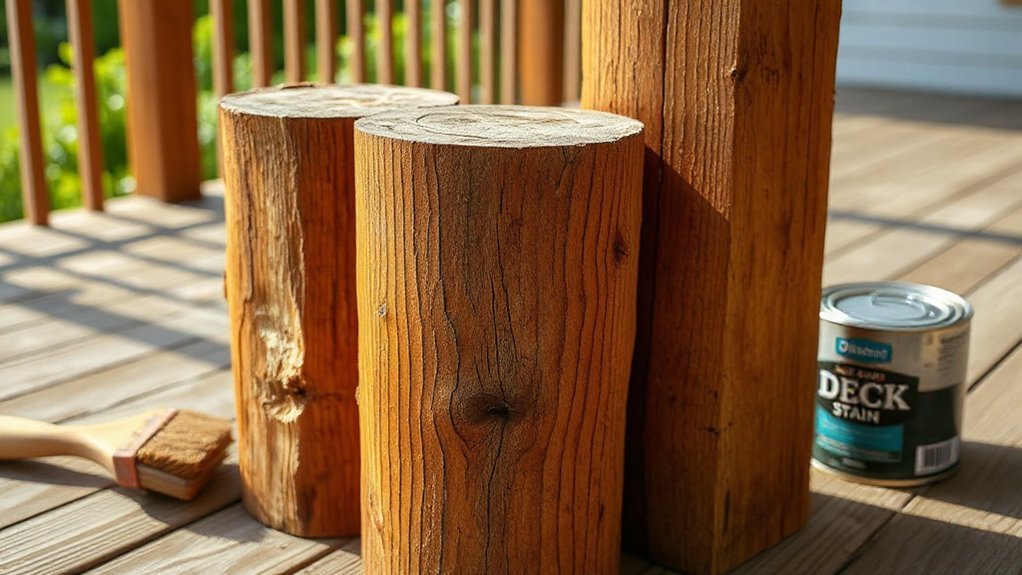 consider painting deck posts