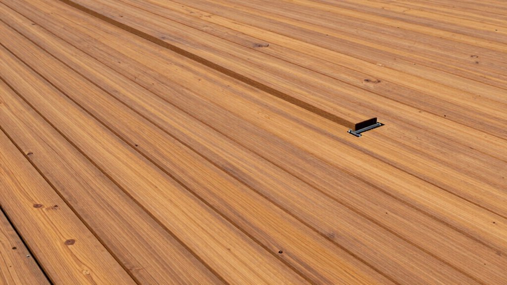 ensure proper deck drainage slope