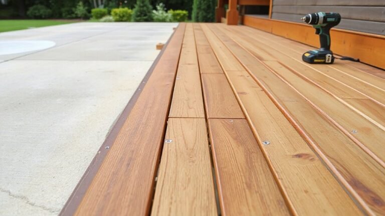 installing deck on concrete