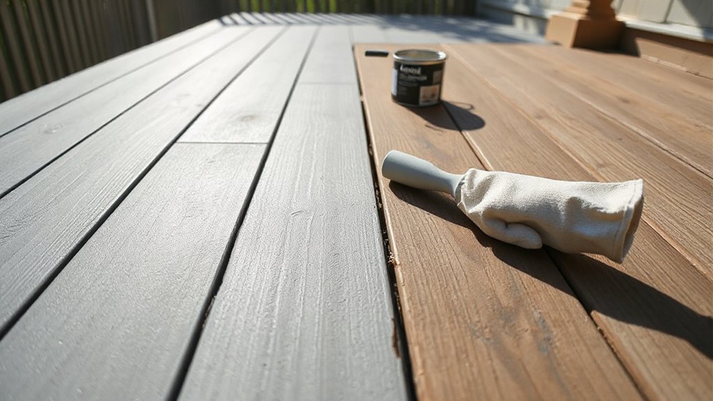 painting composite decking possible