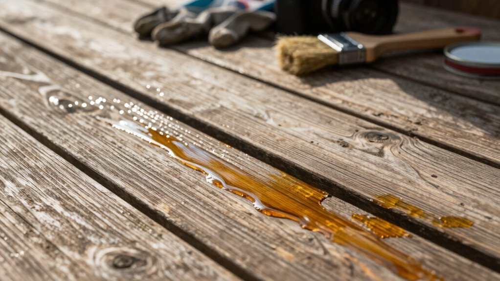 protect deck oil properly