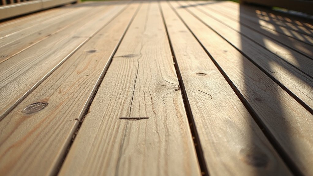 staggered decking board installation