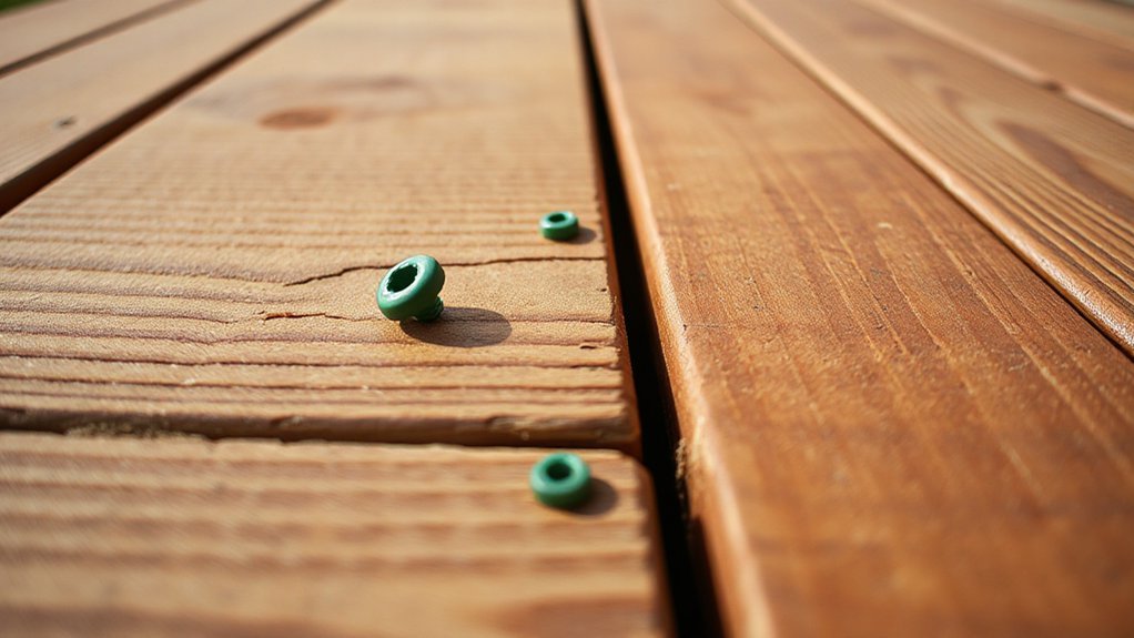 why decking screws are green